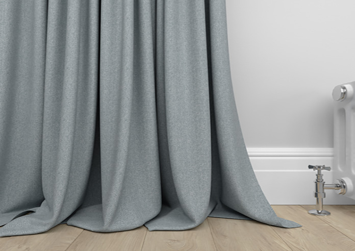 Soft Chevron, Lead Grey - Made to Measure Curtains - Image 6